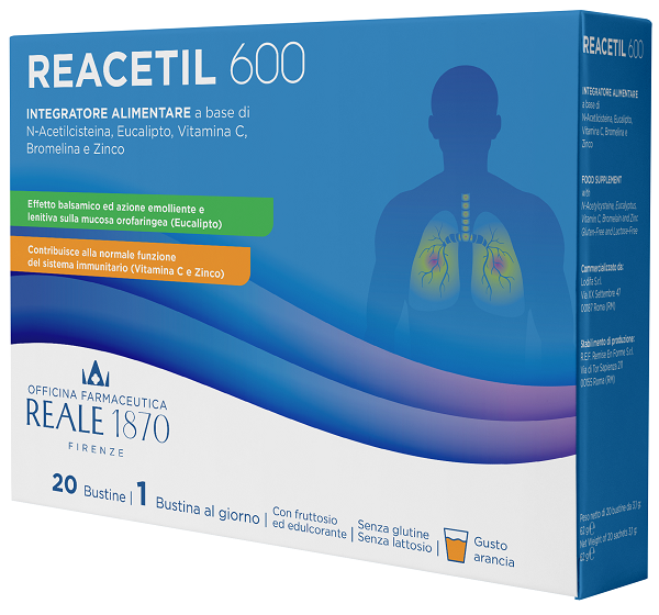 REACETIL 600 20 BUSTINE REALE 1870 - Farmacia De Pasquale