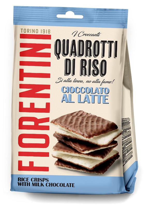 QUADROTTI RISO RICOPERTI DI CIOCCOLATO AL LATTE 80 G - Farmacia De Pasquale