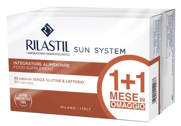 RILASTIL SUN SYSTEM CAPSULE 1+1 30 CAPSULE + 30 CAPSULE - Farmacia De Pasquale