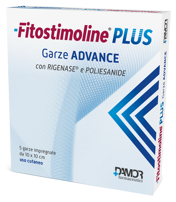 FITOSTIMOLINE PLUS GARZE ADVANCE IMPREGNATE 10X10 CM 5 PEZZI - Farmacia De Pasquale