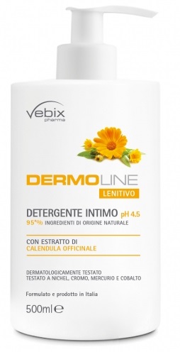 VEBIX DERMOLINE CALENDULA DETERG.INTIMO 500 ML - Farmacia De Pasquale