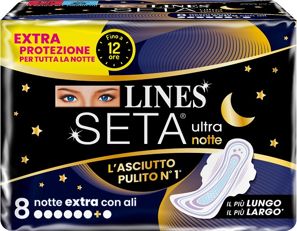 LINES SETA ULTRA ASSORBENTI EXTRA DWCT 8 PEZZI - Farmacia De Pasquale