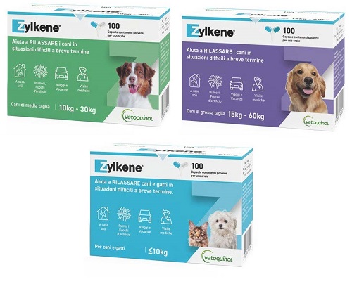 ZYLKENE CANI E GATTI FINO A 10KG 100 CAPSULE 75MG - Farmacia De Pasquale