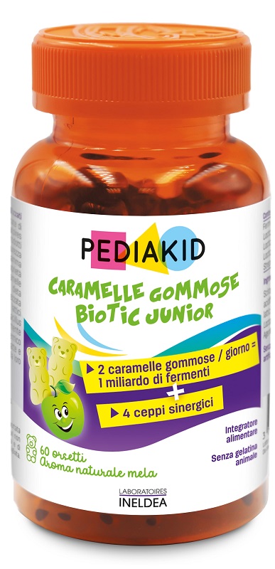 PEDIAKID BIOTIC JUNIOR 60 ORSETTI GOMMOSI - Farmacia De Pasquale