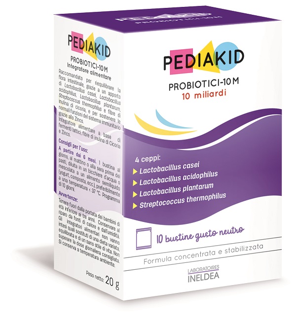 PEDIAKID PROBIOTICI 10M 10 BUSTINE - Farmacia De Pasquale