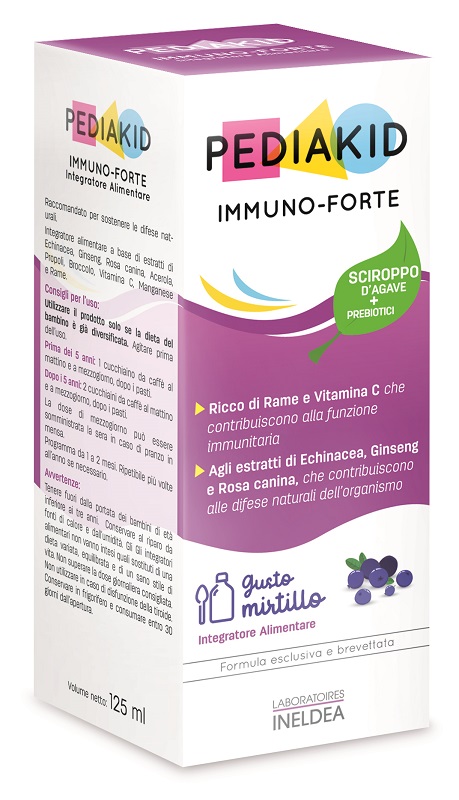 PEDIAKID IMMUNO FORTE SCIROPPO 125 ML - Farmacia De Pasquale