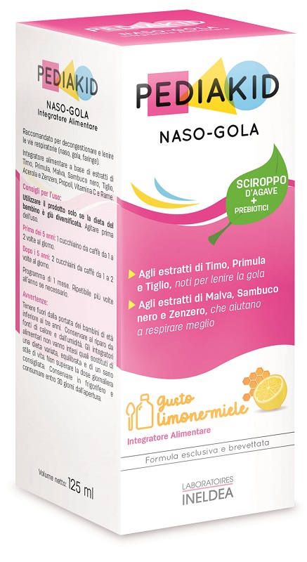 PEDIAKID NASO GOLA SCIROPPO 125 ML - Farmacia De Pasquale