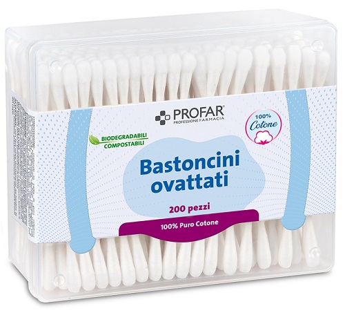 PROFAR BASTONCINI OVATTATI 200 PEZZI - Farmacia De Pasquale