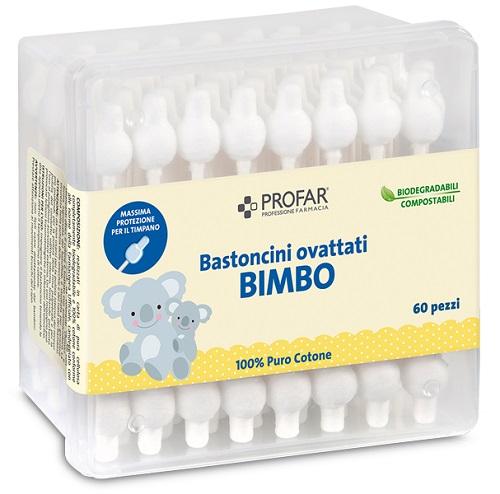 PROFAR BASTONCINI OVATTATI BIMBO 60 PEZZI - Farmacia De Pasquale