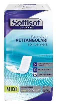 SOFFISOF CLASSIC PANNOLONE RETTANGOLARE CON BARRIERA 30 PEZZI - Farmacia De Pasquale