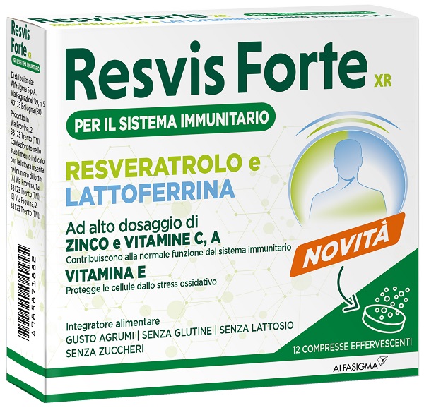 RESVIS FORTE XR 12 COMPRESSE EFFERVESCENTI - Farmacia De Pasquale