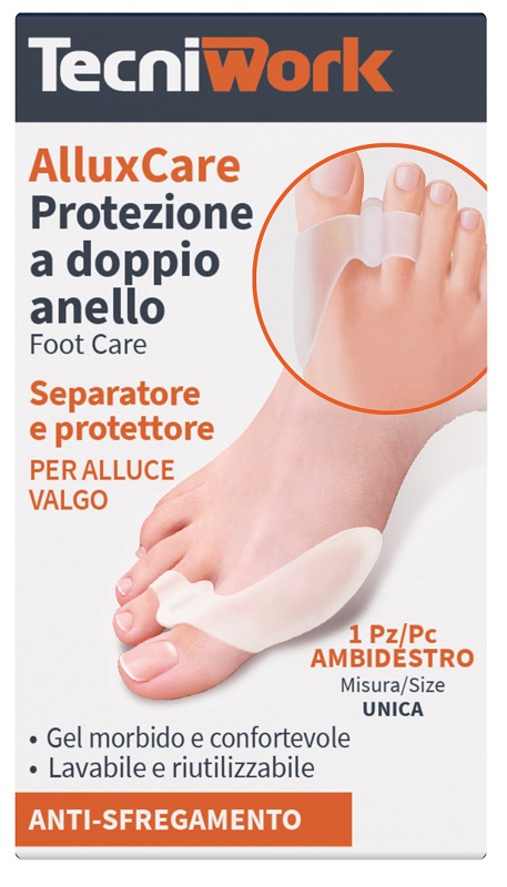 ALLUXCARE PROTEZIONE DOPPIO ANELLO ALLUCE VALGO - Farmacia De Pasquale