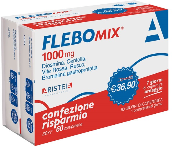 FLEBOMIX 1000 MG 60 COMPRESSE BI-PACK - Farmacia De Pasquale