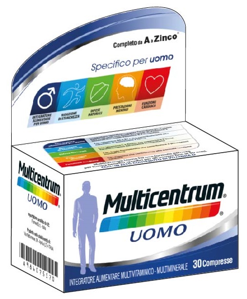 MULTICENTRUM UOMO 30 COMPRESSE - Farmacia De Pasquale