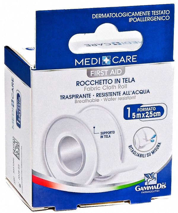 CEROTTO IN ROCCHETTO MEDICARE  TELA BIANCO PLUS 500X2,5 CM - Farmacia De Pasquale