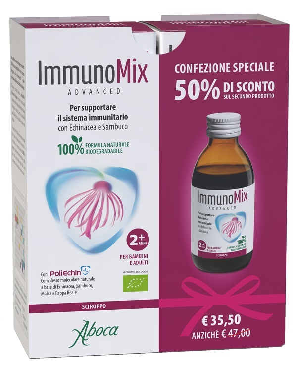 IMMUNOMIX ADVANCED SCIROPPO CONFEZIONE SPECIALE 2 PEZZI - Farmacia De Pasquale