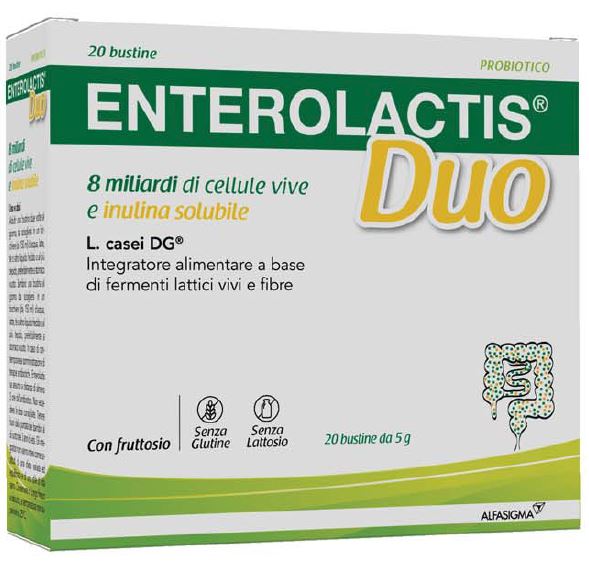 ENTEROLACTIS DUO INULINA 20 BUSTINE 5 G - Farmacia De Pasquale