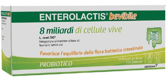 ENTEROLACTIS BEVIBILE 12 FLACONCINI X 10 ML - Farmacia De Pasquale