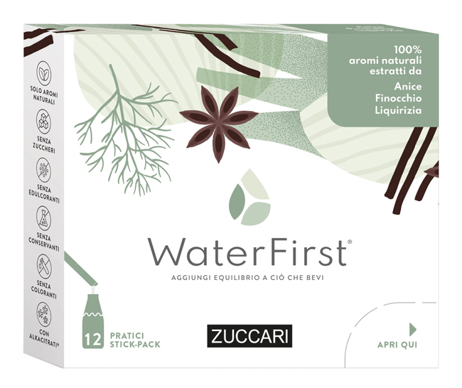 WATER FIRST ANICE-FINOCCHIA-LIQUIRIZIA 12 STICK PACK - Farmacia De Pasquale