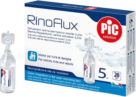 RINOFLUX SOLUZIONE IPERTONICA NASALE PIC 20 FIALE 5 ML - Farmacia De Pasquale