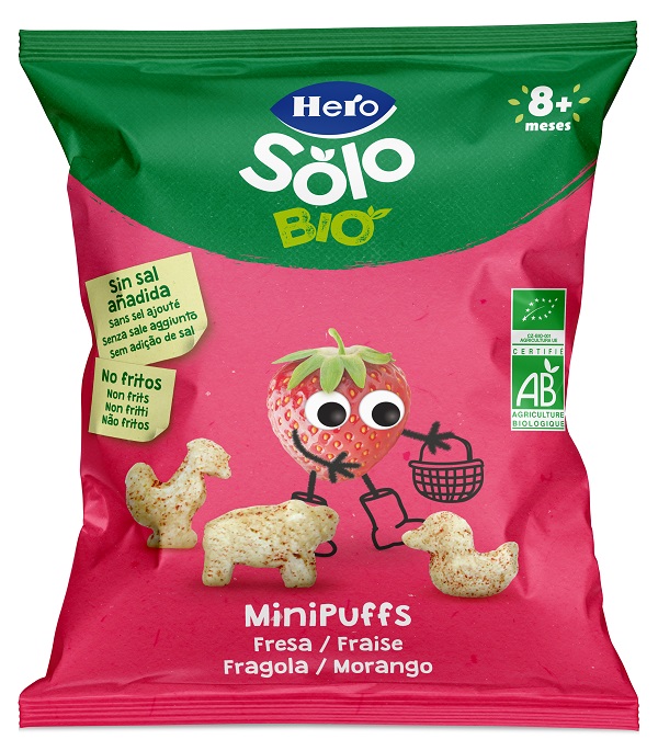 HERO SOLO SNACK MINI PUFF FRAGOLA 18 G - Farmacia De Pasquale