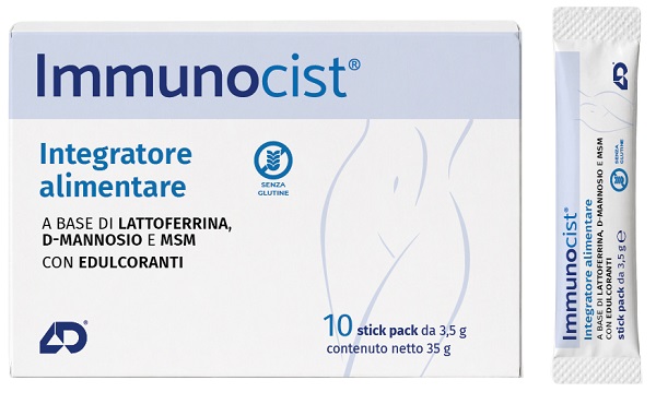 IMMUNOCIST 10 STICK PACK DA 3,5 G CON EDULCORANTI SENZA GLUTINE - Farmacia De Pasquale