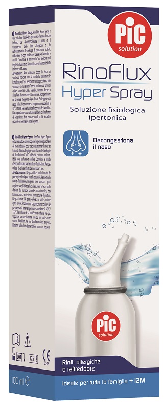 SOLUZIONE SALINA IPERTONICA SPRAY RINOFLUX HYPER PIC 100 ML - Farmacia De Pasquale