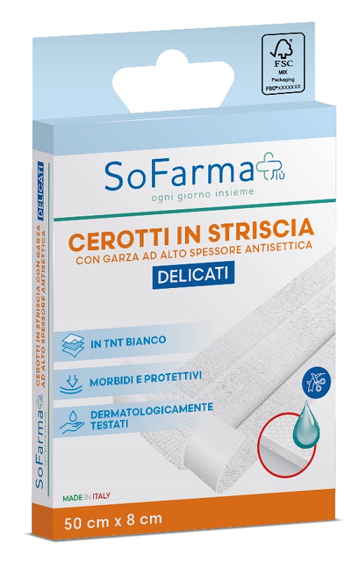 CEROTTO DELICATO STRISCIA 50X8 CM SOFARMAPIU' - Farmacia De Pasquale