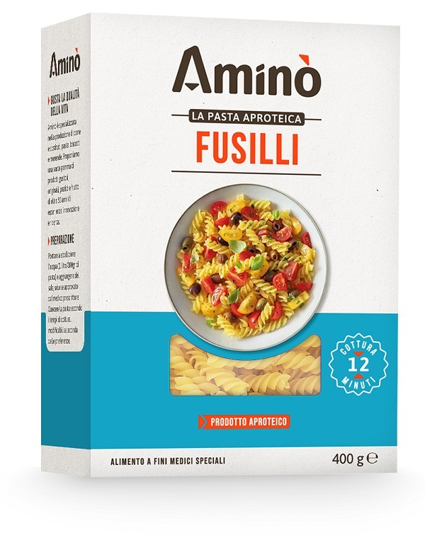 AMINO' LA PASTA APROTEICA FUSILLI 400 G - Farmacia De Pasquale