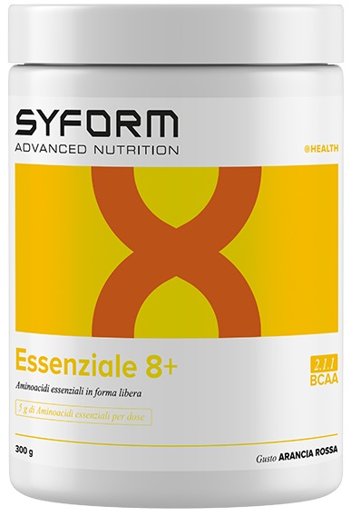 ESSENZIALE 8+ ARANCIA ROSSA 300 G CON EDULCORANTE SENZA GLUTINE NATURALMENTE PRIVO DI LATTOSIO - Farmacia De Pasquale