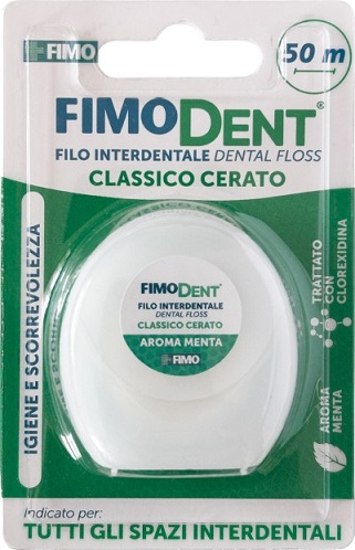 FIMODENT FILO INTERDENTALE CERATO 50M - Farmacia De Pasquale