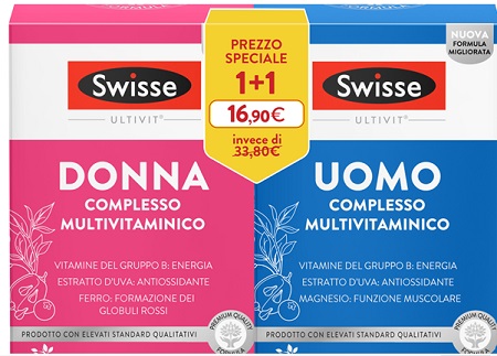 SWISSE BIPACK MULTIVITAMINICO UOMO E DONNA 30 COMPRESSE - Farmacia De Pasquale