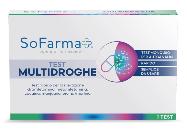 TEST AUTODIAGNOSTICO RAPIDO MULTIDROGHE SOFARMAPIU' - Farmacia De Pasquale