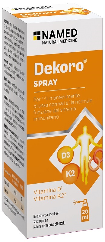 DEKORO SPRAY 20 ML SENZA GLUTINE, NATURALMENTE PRIVO DI LATTOSIO - Farmacia De Pasquale