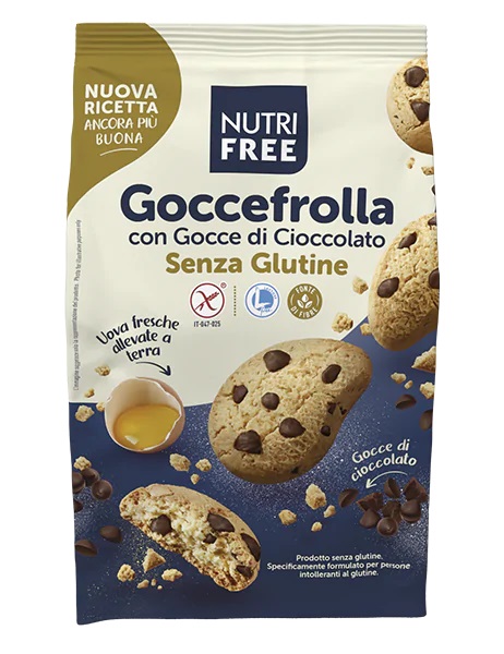 NUTRIFREE GOCCEFROLLA CON GOCCE DI CIOCCOLATO 300 G - Farmacia De Pasquale