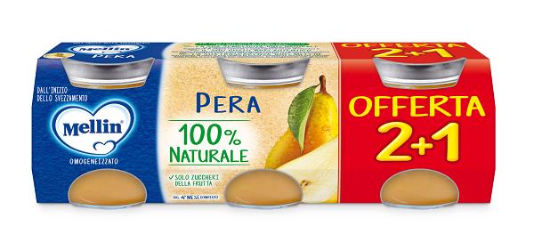 MELLIN OMOGENEIZZATO PERA 3 PEZZI DA 100 G - Farmacia De Pasquale