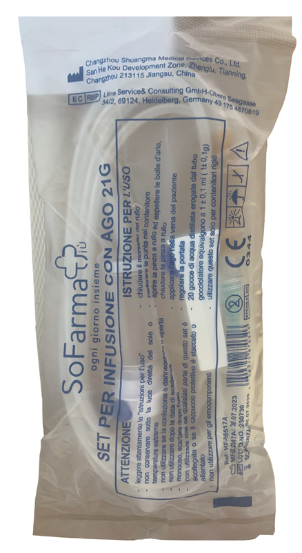 DEFLUSSORE CON AGO GAUGE 21 SOFARMAPIU' - Farmacia De Pasquale