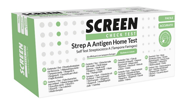 STREP A ANTIGEN HOME TEST DETERMINAZIONE QUALITATIVA ANTIGENI STREPTOCOCCO A DA TAMPONE FARINGEO 1 PEZZO - Farmacia De Pasquale