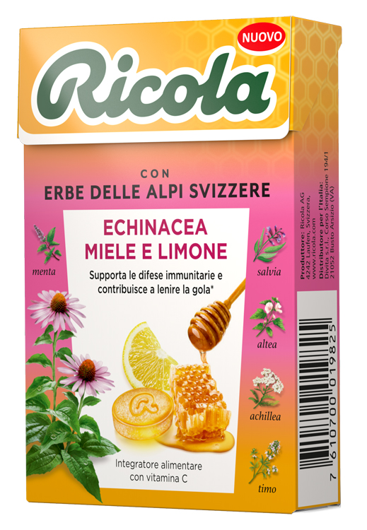 RICOLA ECHINACEA MIELE & LIMONE 50 G - Farmacia De Pasquale