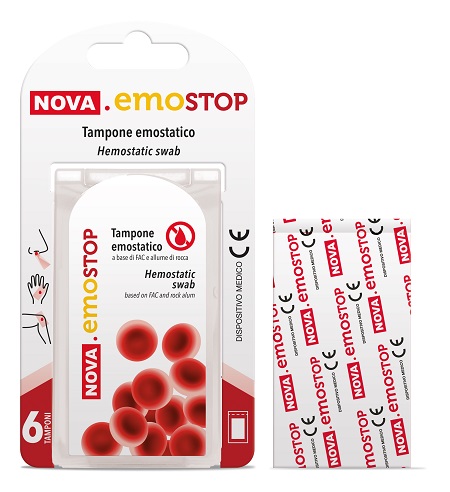 NOVA EMOSTOP TAMPONE EMOSTATICO 6 PEZZI - Farmacia De Pasquale