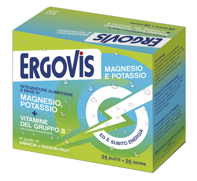 ERGOVIS MG+K VITAMINE B CON ZUCCHERO 24 BUSTINE - Farmacia De Pasquale