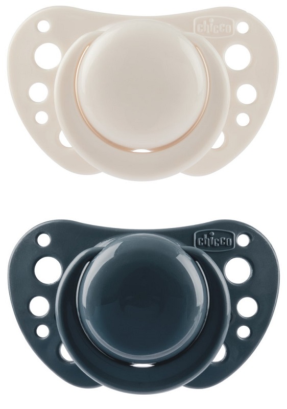 CHICCO SUCCHIETTI AIR BLU SILICONE 6-16 MESI 2 PEZZI - Farmacia De Pasquale