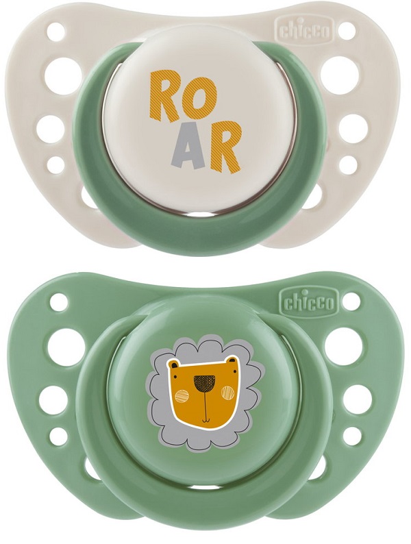 CHICCO SUCCHIETTI AIR VERDE SILICONE 2-6 MESI 2 PEZZI - Farmacia De Pasquale