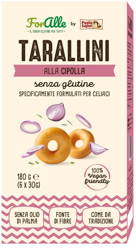 FORALLE TARALLINI ALLA CIPOLLA 6 BUSTINE X 30 G - Farmacia De Pasquale