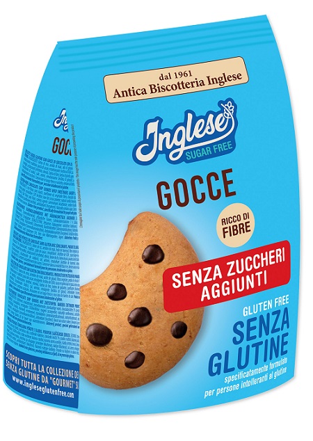 INGLESE BISCOTTI GOCCE DI CIOCCOLATO SENZA ZUCCHERI AGGIUNTI 200 G - Farmacia De Pasquale