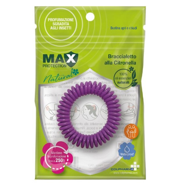 MAX PROTECTION BRACCIALETTO ALLA CITRONELLA SPIRALE - Farmacia De Pasquale