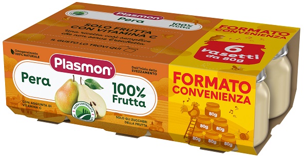 PLASMON OMOGENEIZZATO PERA 6X80 G - Farmacia De Pasquale