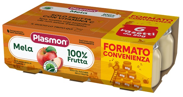 PLASMON OMOGENEIZZATO MELA 6X80 G - Farmacia De Pasquale