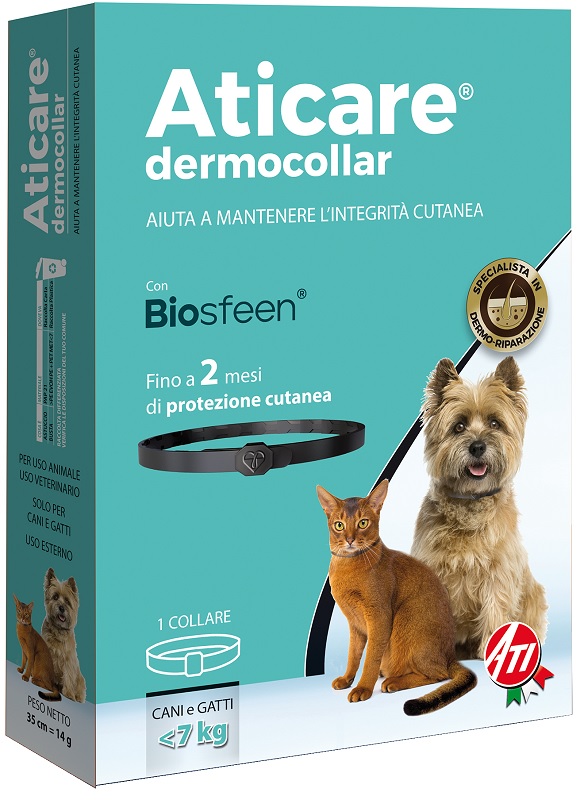 ATICARE DERMOCOLLAR CANI PICCOLI E GATTI CON PESO INFERIORE A 7 KG - Farmacia De Pasquale