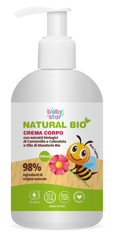 BABYSTAR CREMA CORPO NATURAL BIO 300 ML - Farmacia De Pasquale